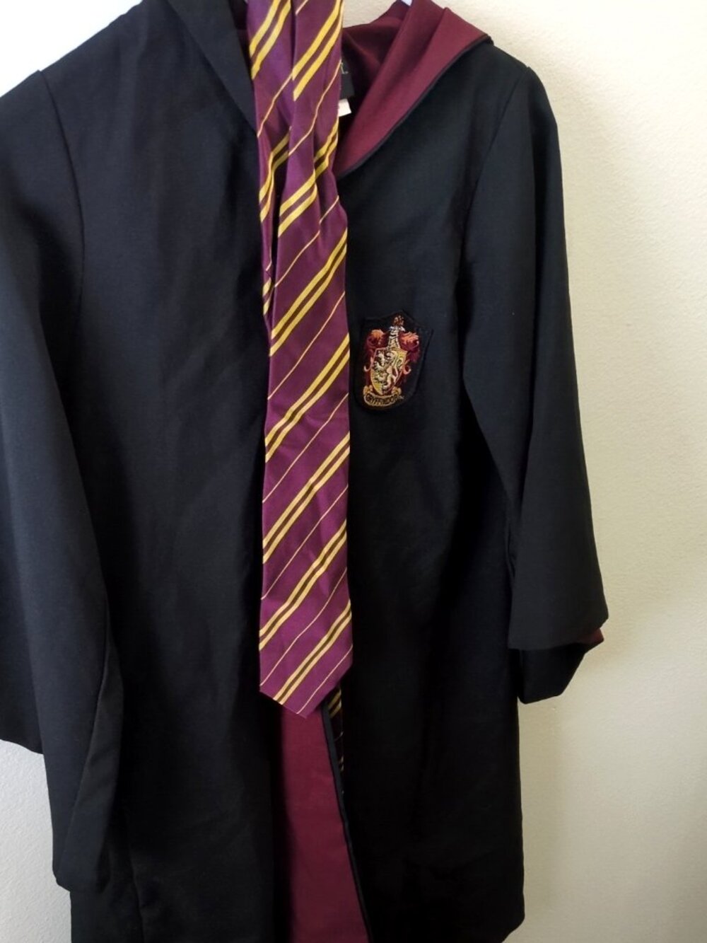 Harry Potter Gryffindor Robe Kids Costume Hooded Cloak Size XXXS